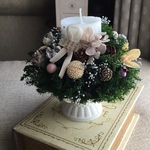 [ kuma様専用カート]* Christmas  Candle Arrangment Ⅲ * クリスマス　キャンドルリース　アレンジメント　リース　