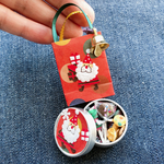 クリスマスパーティーのおみやげ＊ミニチュア紙袋入りアソートスイーツ缶セット＊クッキーandチョコandキャンディー