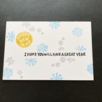 年賀状＊新年のメッセージハンコ。