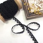 綿トーションレース  5ｍ巻【19821 black】Cotton torchon lace