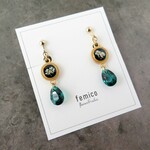 エメラルドグリーン　イヤリング/ピアス
