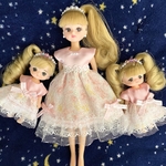 リカちゃん　ミキちゃんマキちゃん　お揃いドレス