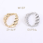 M137-G 30個 フレームチャーム ツイストオーバル 21×23mm  3×【10ヶ】