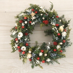 Natural Red  Christmas Wreath　