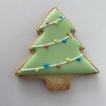 クリスマスツリーアイシングクッキー10枚