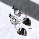 "chula" lovely silver pierce〈clear aurora〉