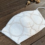 少量限定＊ホワイトtambourine*white*bミナペルホネン 立体マスク ノーズワイヤー入  タンバリン