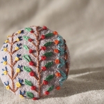 刺繍ブローチ☆ サンプラー くるみボタンブローチ ヘアゴム  に変更可