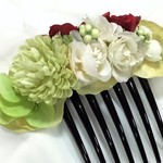 【送料込】お花のヘアコーム