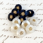 ■お得■12個入■13mm■ボタン (白６黒６)　 [0404-13] 