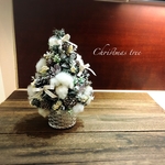 2020xmas◇クリスマスツリー◇ホワイト木ノ実ツリー