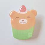 くまのカップケーキブローチ🐻