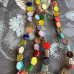 【20コセット】#czech beads#チェコビーズ　table cut flower9㎜　mix assort