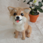 羊毛フェルト　犬　チワワちゃん