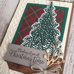 【クリスマスカード】ツリーとニットのクリスマスカード