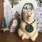 北欧雑貨　しろくま貯金箱用　クリスマスグッズ