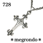 728.ゴシックフレアクロスのネックレス