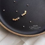 new▷ Shooting starsピアス/ノンホールイヤリング/ノンホールピアス 受注製作＊S2