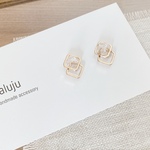 〜✳︎ 小ぶり・ダブルスクエアのゴールドピアス／イヤリング　〜✳︎