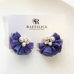 再販36☆フリルピアス〜Purple