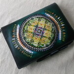 ほぼ日手帳カズン対応、Ａ５サイズ手帳カバー　牛革　刻印＆拭き染め