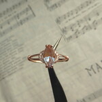 ・:*:・SALE サフィレットに欠けあり・:*:・ヴィンテージ 　サフィレット　リング　10×5㍉