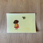 「変わらない心」原画　送料無料　水彩画