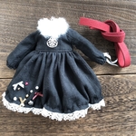 73 黒レースワンピースセット　#ブライス