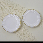 2枚セット 白いプラスチック皿　穴開き