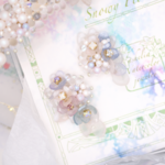 Snowy flowers ▷White petal wings◁イヤリング／ピアス【選べる雪花お色セミオーダー】