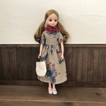 リカちゃん服　アンティークなワンピースコーデ