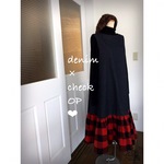 denim×check OP