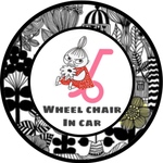 車椅子カーマグネットステッカー