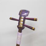 かんざし「三味線」葡萄染（えびぞめ）２