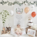 ハーフバースデー♡⃛タペストリー 誕生日 100日　マンスリー