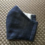 冬の温かい播州織ダブルガーゼマスク大きめサイズ