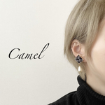 グレーファースクエア×雫パールピアス／イヤリング
