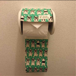 北欧パグ緑＊トイレットペーパーカバー