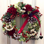 r様専用ケイトウのクリスマスリース♡