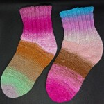 ☆セール品☆手編み靴下 カラフル②