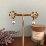 ビーズ刺繍＊まんまるこつぶピアス