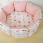［完成品］すっぽりペットベッド　Ｍサイズ【マカロンピンク】