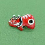 [受注制作]赤べこの七宝焼ピンブローチ(ピンバッジ)