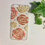 misuzu0927様専用ページ　おしゃれなバラとラインストーン　ハードスマホカバー
