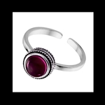 再販 silver925【cherryred_stone RING】チェリー レッド シルバー 病みかわいい ロック パンク ダーク ゴスロリ シルバー925 指輪 メンズ ユニセックス ストーン