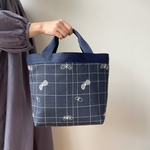 トートバッグ *⚮* choucho check navy *⚮*
