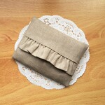キナリ＊リネンフリルポケットティッシュケース 普通サイズ