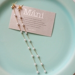 long pearl chain pierce/earring