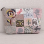 <<現品>>ミナペルホネン*パッチ*sandrose*skip*ポーチsize中