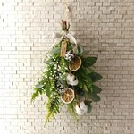〈pu-purinn様専用ページ〉フレッシュグリーンのクリスマススワッグ(ホワイト)